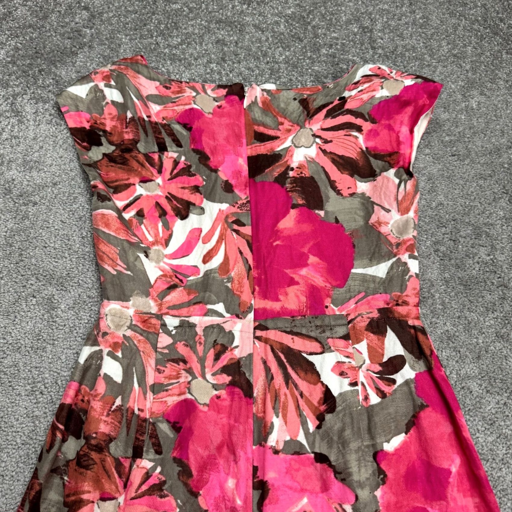 Banana Republic Banana Republic Floral Cowl Neck Sleeveless Sheath Midi Dress 4 Womens Size S / US 4 / IT 40 - 3 Thumbnail
