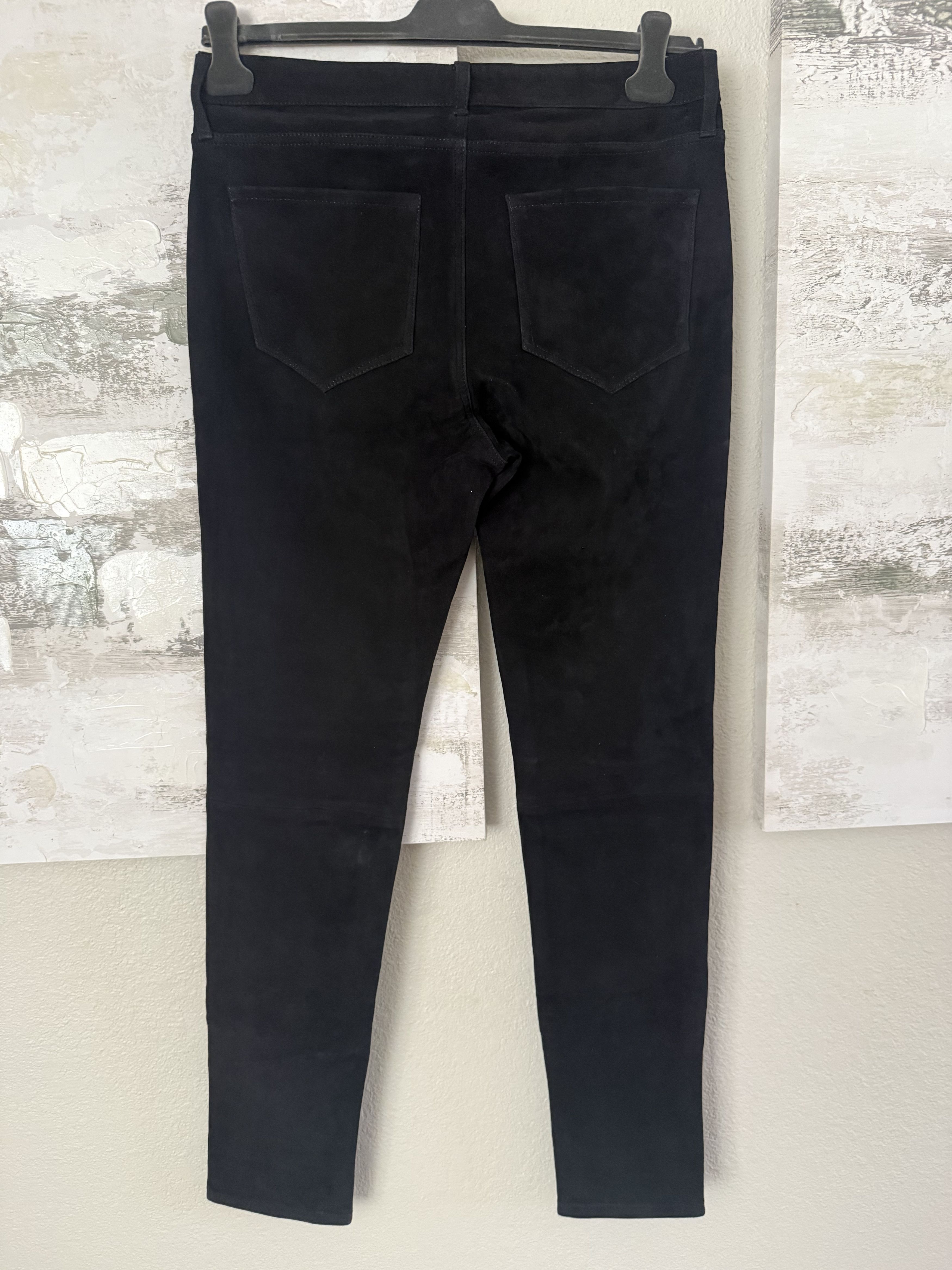 MONFRERE Monfrere Greyson Noir Suede leather pants. BNWT Size US 33 - 6 Thumbnail