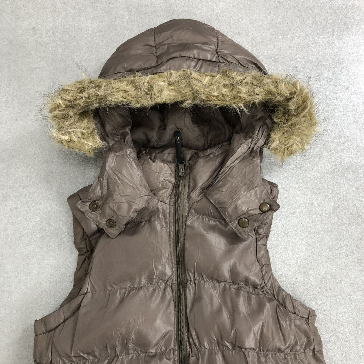 If Six Was Nine 2000s Cinema Gothic Lgb Goa Punk Style Down Jacket Fur Vest Size US S / EU 44-46 / 1 - 4 Thumbnail