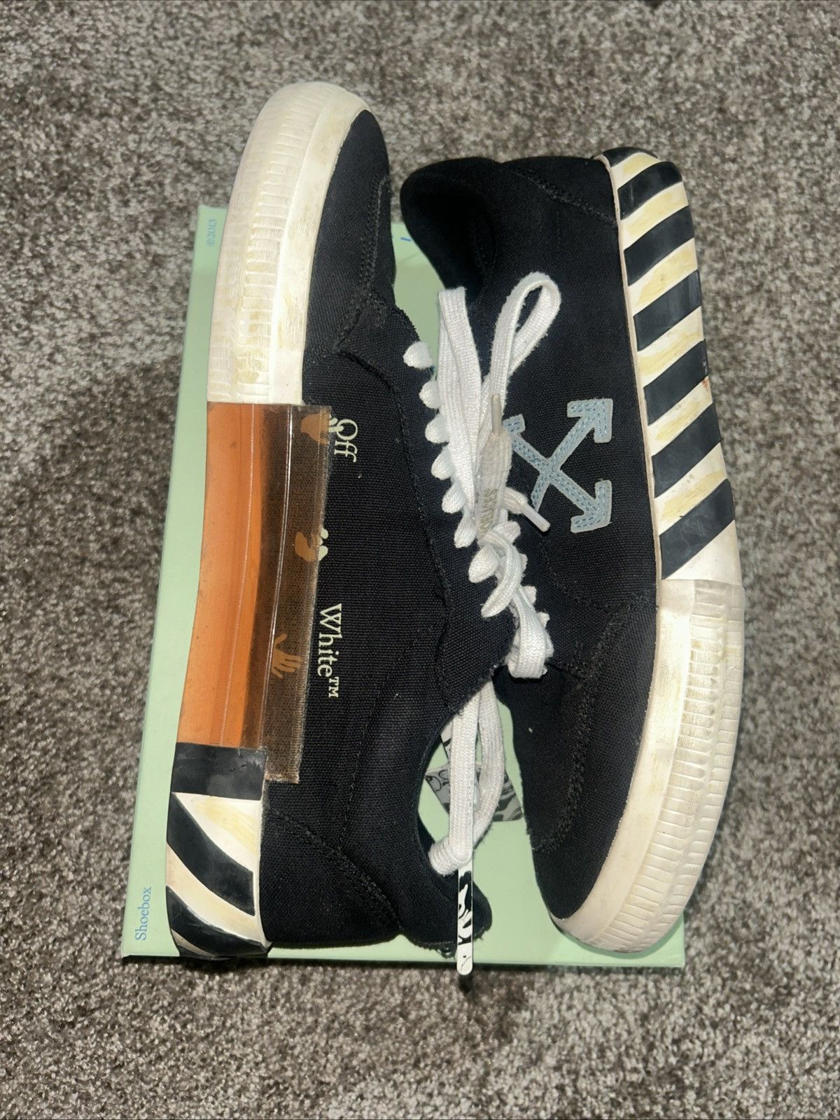 Off-White Off White Vulcanized Black Size US 13 / EU 46 - 4 Thumbnail