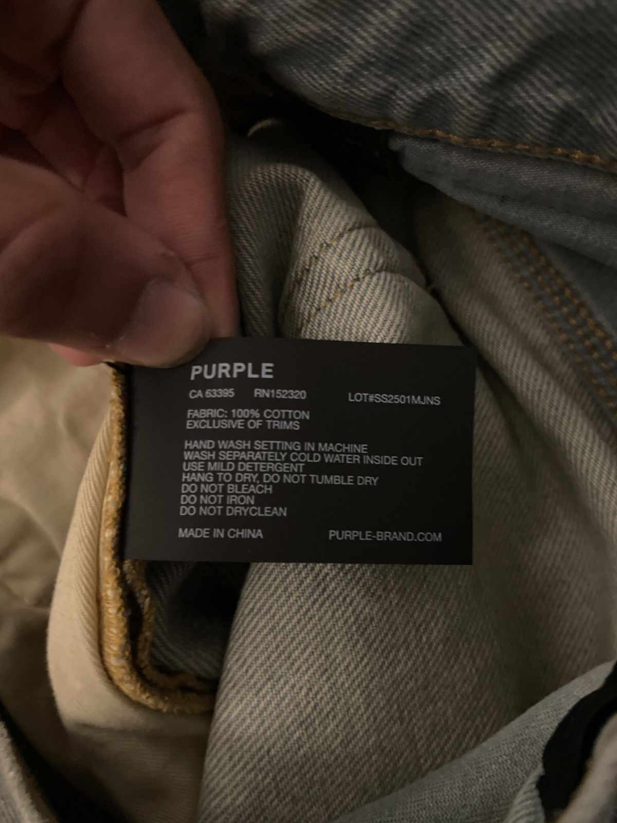 Purple Brand Baggy Purple Jeans Size US 33 - 5 Thumbnail