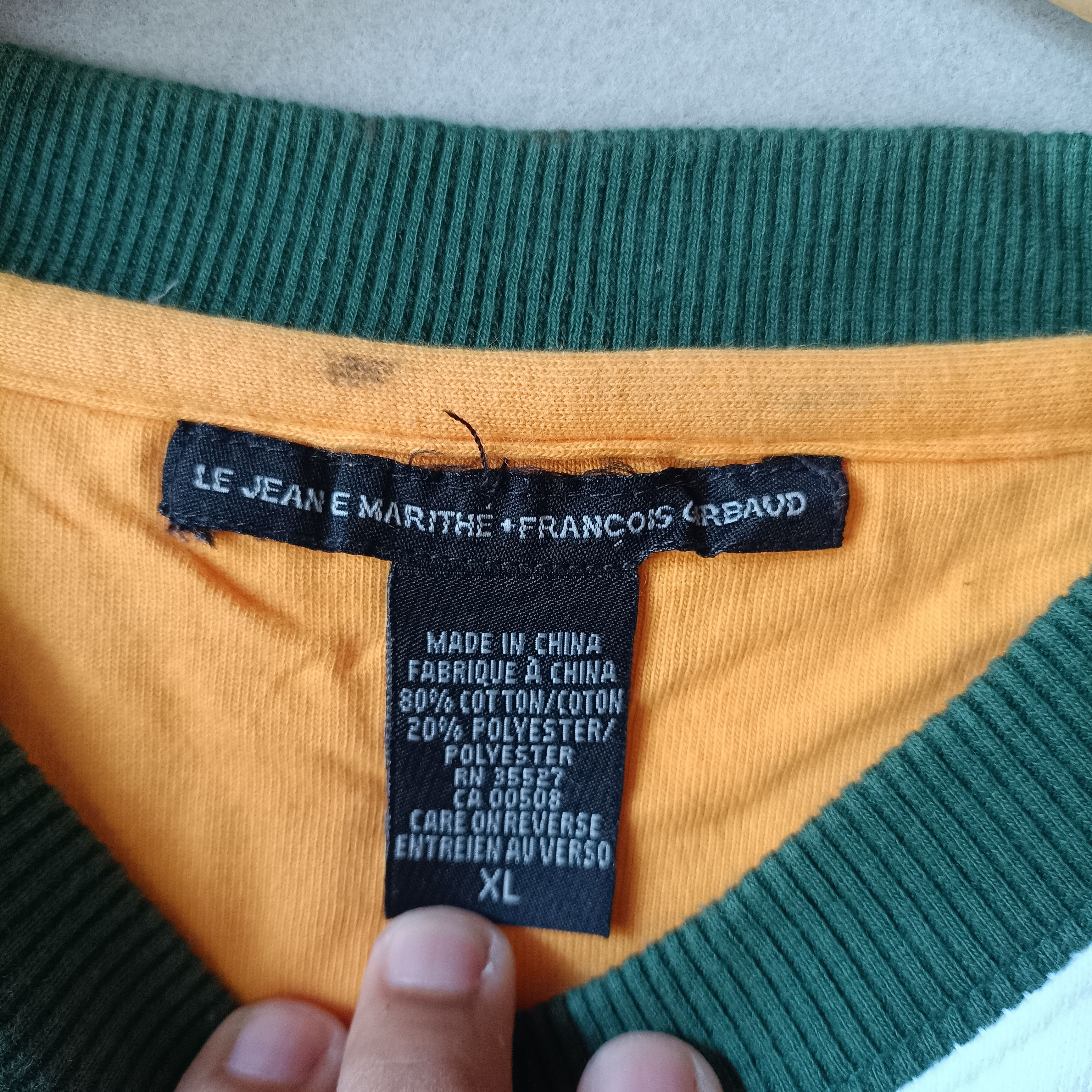 Marithe + Francois Girbaud M+FG Sweatshirt Casual Number 38 Size US XL / EU 56 / 4 - 8 Thumbnail