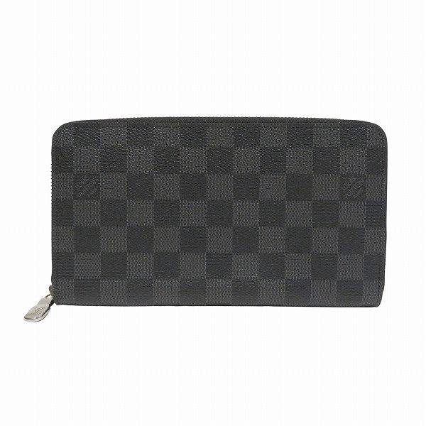 Louis Vuitton Louis Vuitton Louis Vuitton Zippy Organizer Damier Graphite Wallet Textile Long Wallet N60111 DUTY FREE for USA Size ONE SIZE - 1 Thumbnail