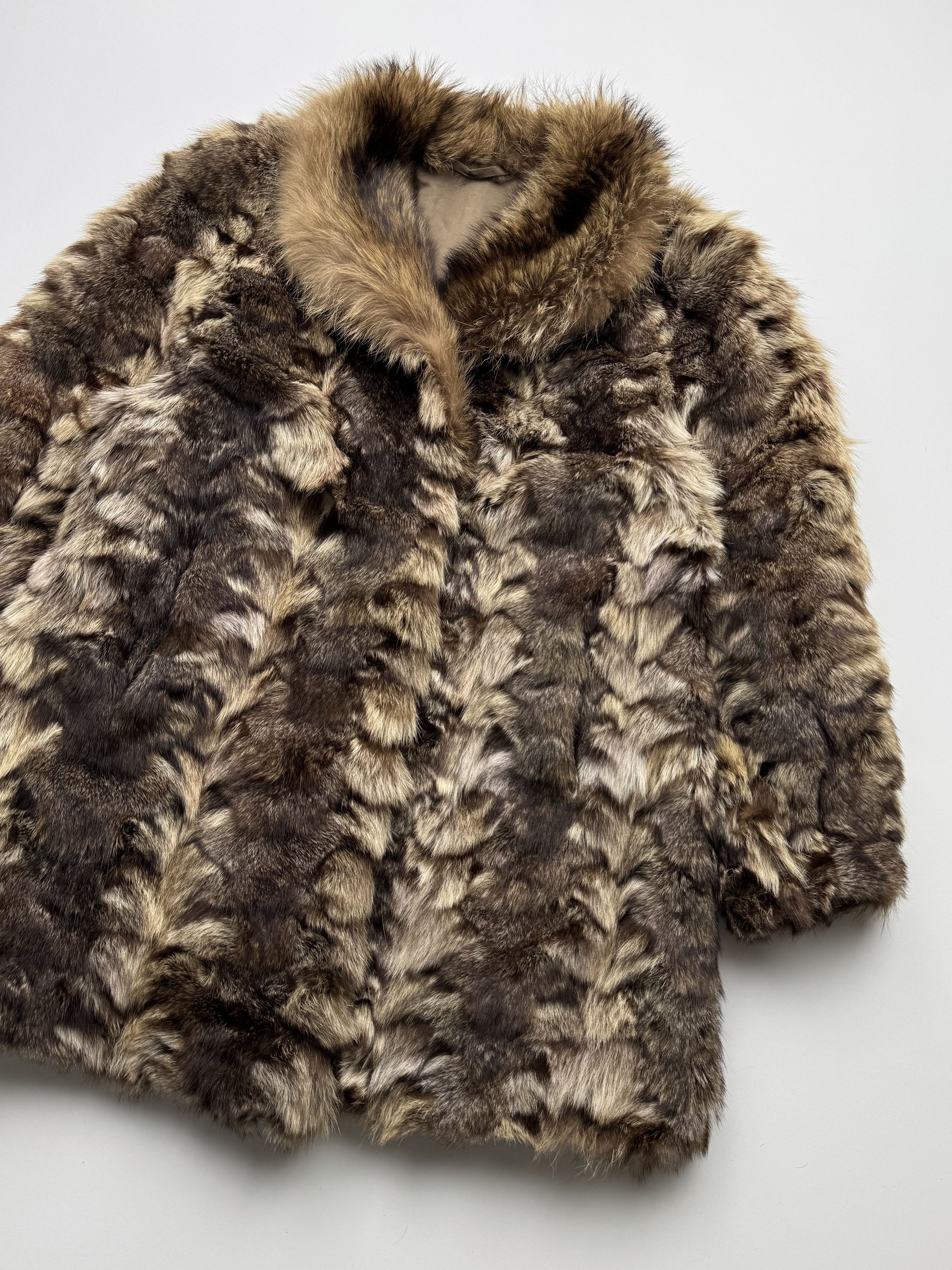 Vintage Vintage Real Fur Coat B564 E2 Size L / US 10 / IT 46 - 3 Thumbnail