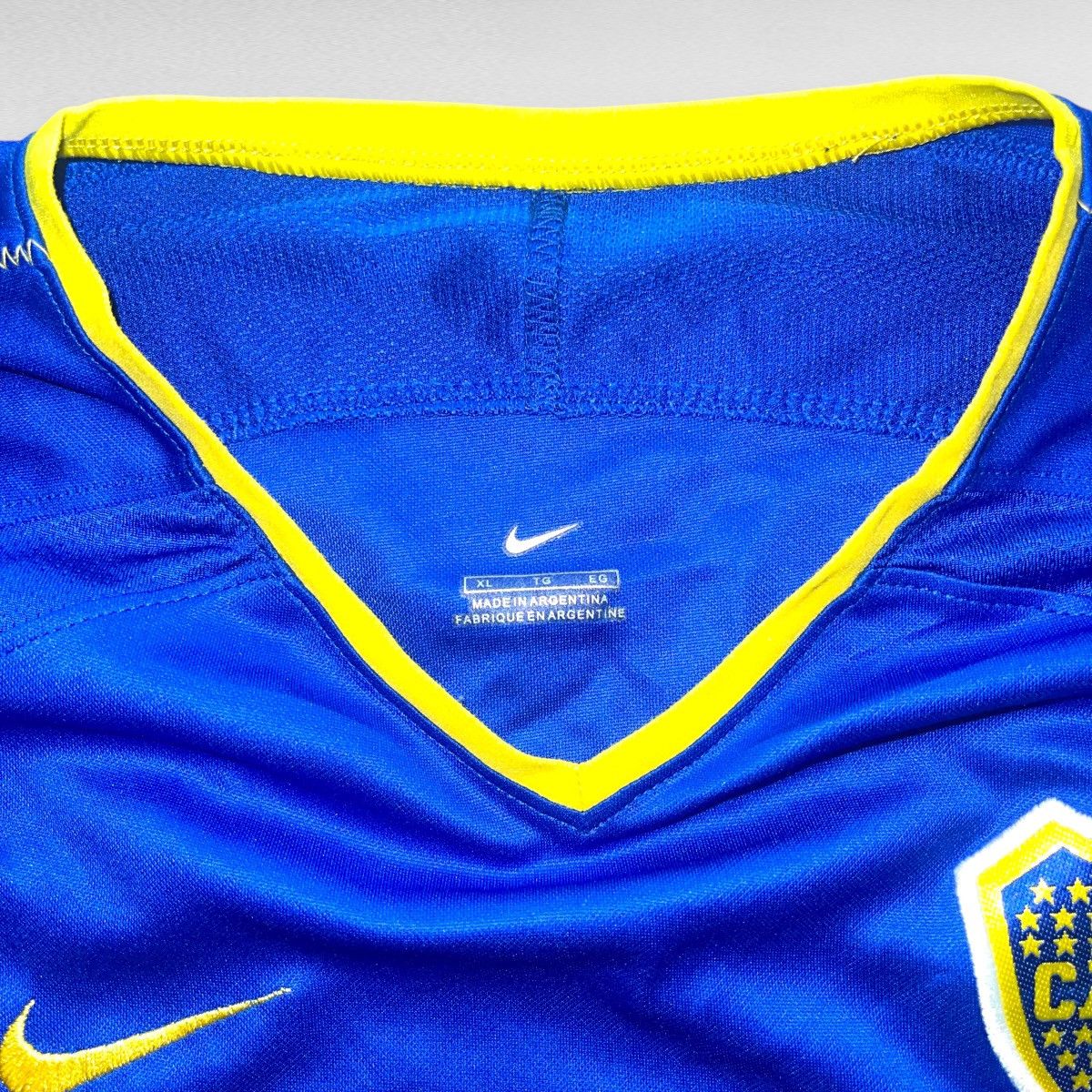 Nike NIKE BOCA JUNIORS 2003-2004 HOME Jersey Futbol Soccer XL Size US XL / EU 56 / 4 - 8 Thumbnail
