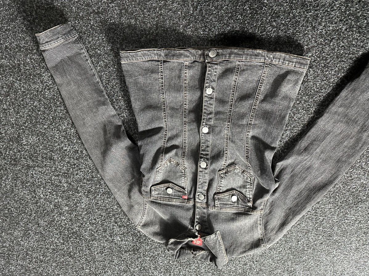 Miss Sixty × Vintage 🚨Miss Sixty Y2K Vintage Denim Zip Racing Jacket Size XL / US 12-14 / IT 48-50 - 5 Thumbnail