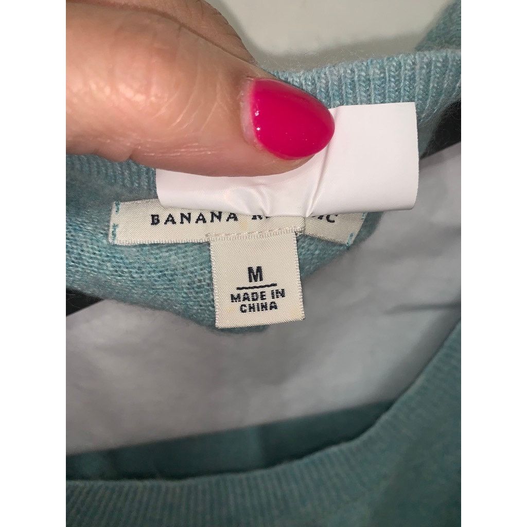 Banana Republic Banana Republic Women's Blue Pullover Sweater Size Medium Size M / US 6-8 / IT 42-44 - 2 Thumbnail