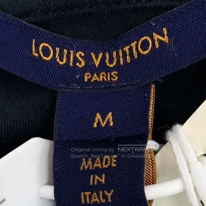 Louis Vuitton Louis Vuitton Black Logo Print Cotton T. Size US M / EU 48-50 / 2 - 6 Thumbnail