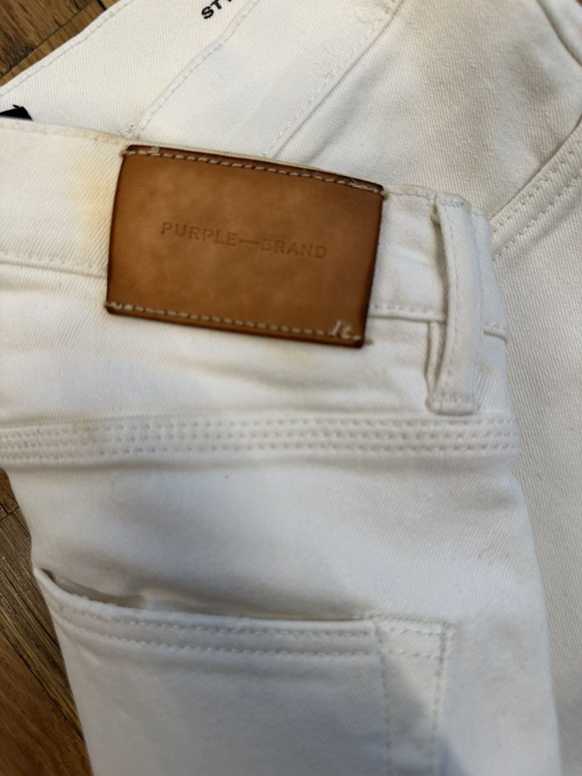 Purple Brand Purple Brand Plain White Denim Jeans Size 28 Size US 28 / EU 44 - 4 Thumbnail