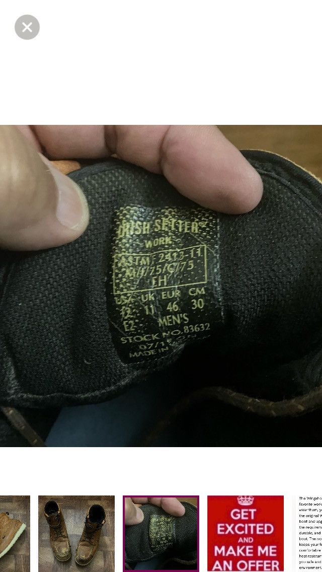 Red Wing Red Wing Irish Setter Wingshot ST 6” Boot Size 12 Size US 12 / EU 45 - 7 Thumbnail