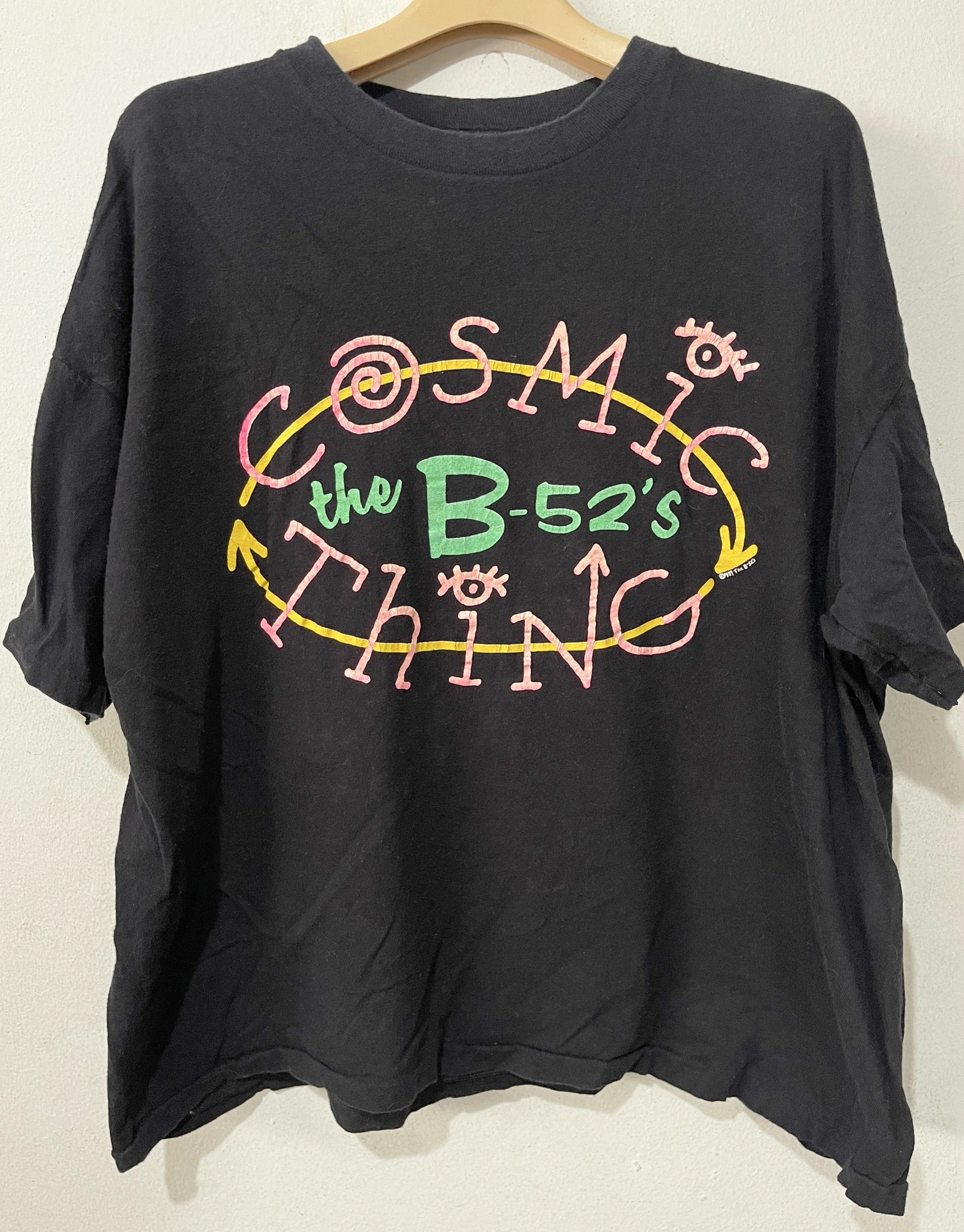 Band Tees × Vintage Vintage 1989 The B-52's Cosmic Thing Crop Tops Size XL / US 12-14 / IT 48-50 - 1 Thumbnail