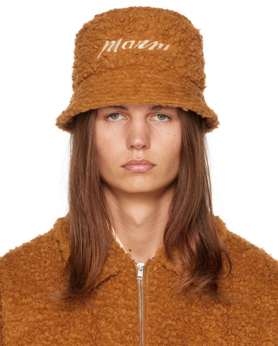 Marni o1y0225 Size : M / Cap / Hat in Camel Size ONE SIZE - 1 Thumbnail