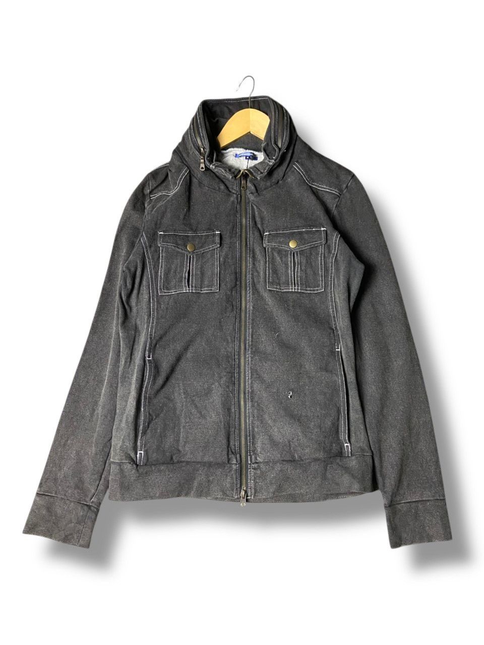 semanticdesign 2000s Semantic Design - Asymetrical Moleskin Jacket