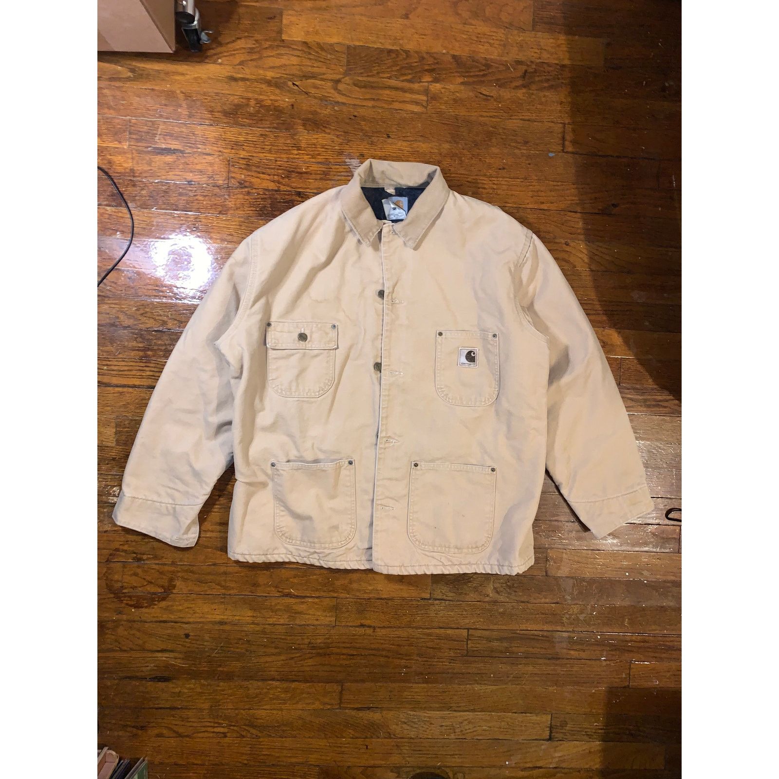 Carhartt × Vintage Carhartt C02WET Chore Coat Wheat Blanket Lined Jacket USA L Size US L / EU 52-54 / 3 - 1 Thumbnail