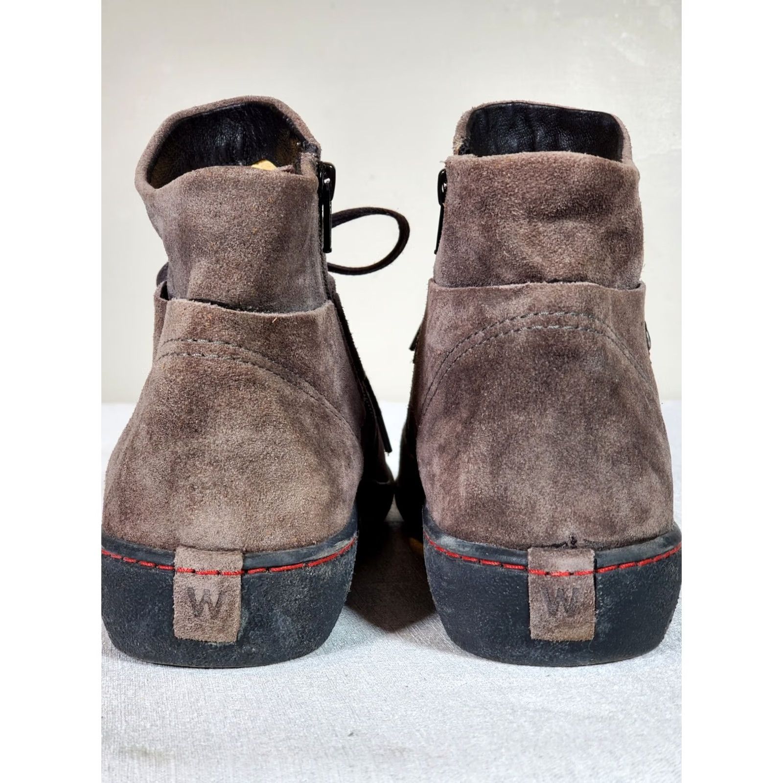 Vintage Wolky Pharos Wide Width Ankle Boots Booties Anthracite Gray Suede Women's US 9.5 Size US 10 / IT 40 - 6 Thumbnail