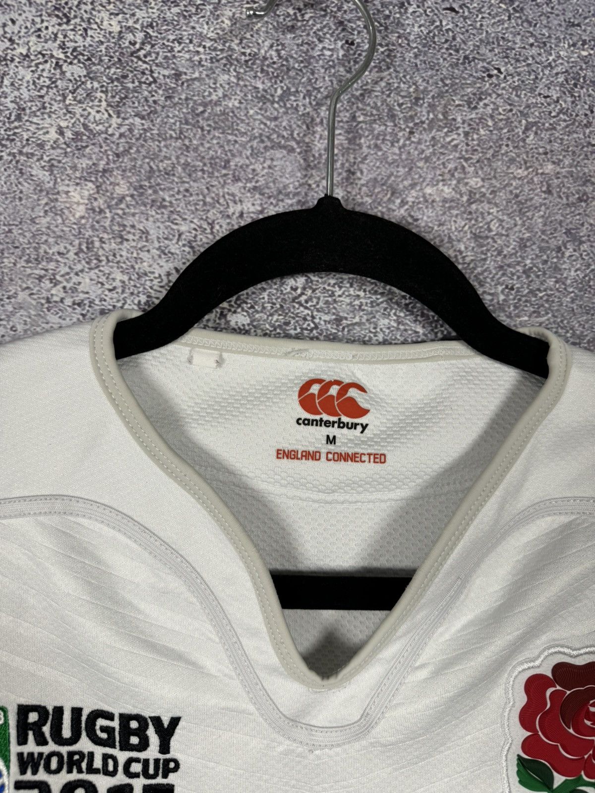 Canterbury of New Zealand England Rugby Union 2015 World Cup Canterbury Jersey Medium Size US M / EU 48-50 / 2 - 7 Thumbnail