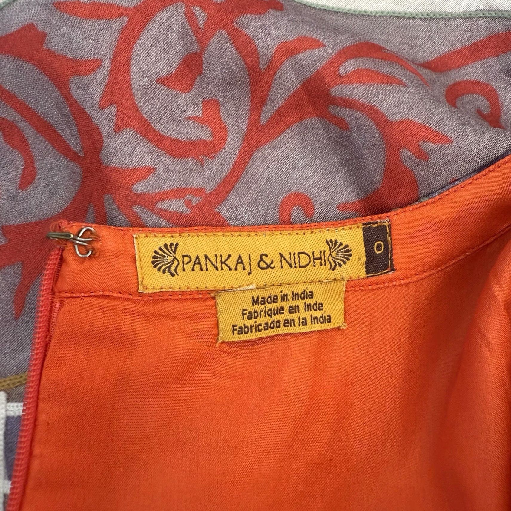 Anthropologie VINTAGE Anthropologie Pankaj & Nidhi Twilight Temple Dress Fit & Flare Sz 0 Size XS / US 0-2 / IT 36-38 - 7 Thumbnail