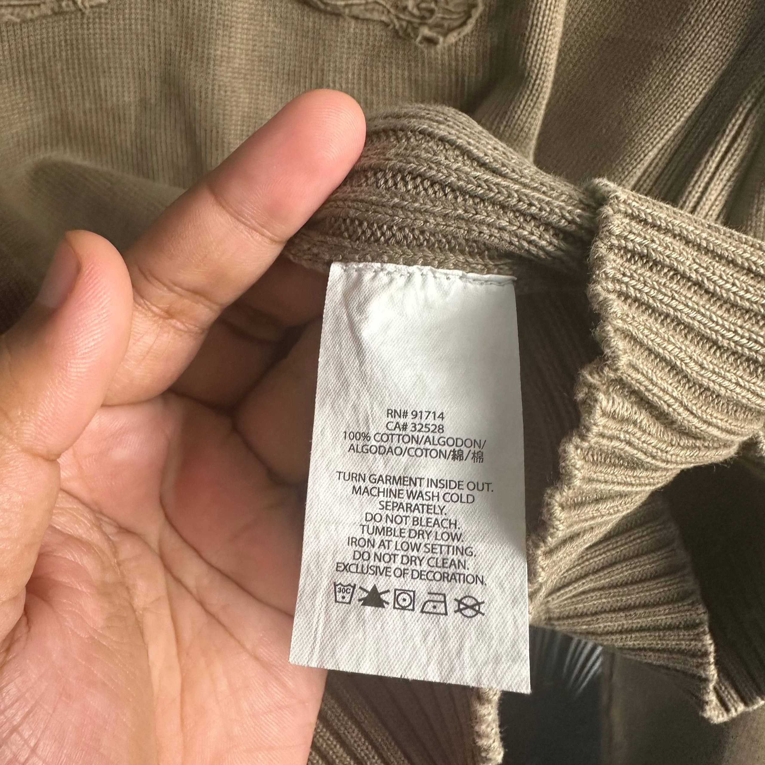 Armani Exchange Armani Exchange Waffle Ribbed Sweater Size US XL / EU 56 / 4 - 6 Thumbnail