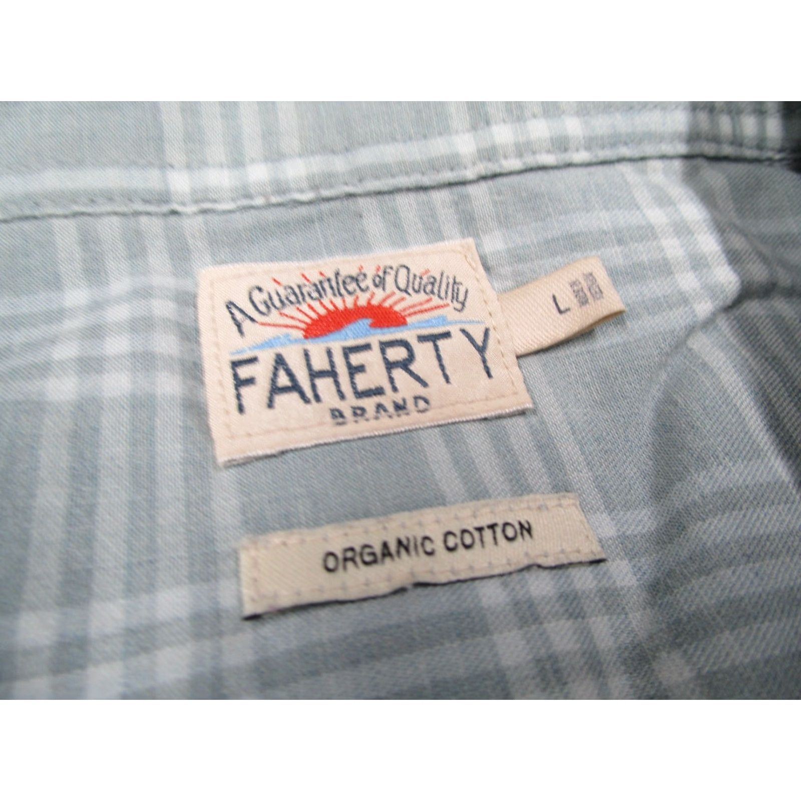 Faherty VINTAGE Faherty Shirt Mens Large Check Button Up Long Sleeve Organic Casual Work Size US L / EU 52-54 / 3 - 2 Thumbnail