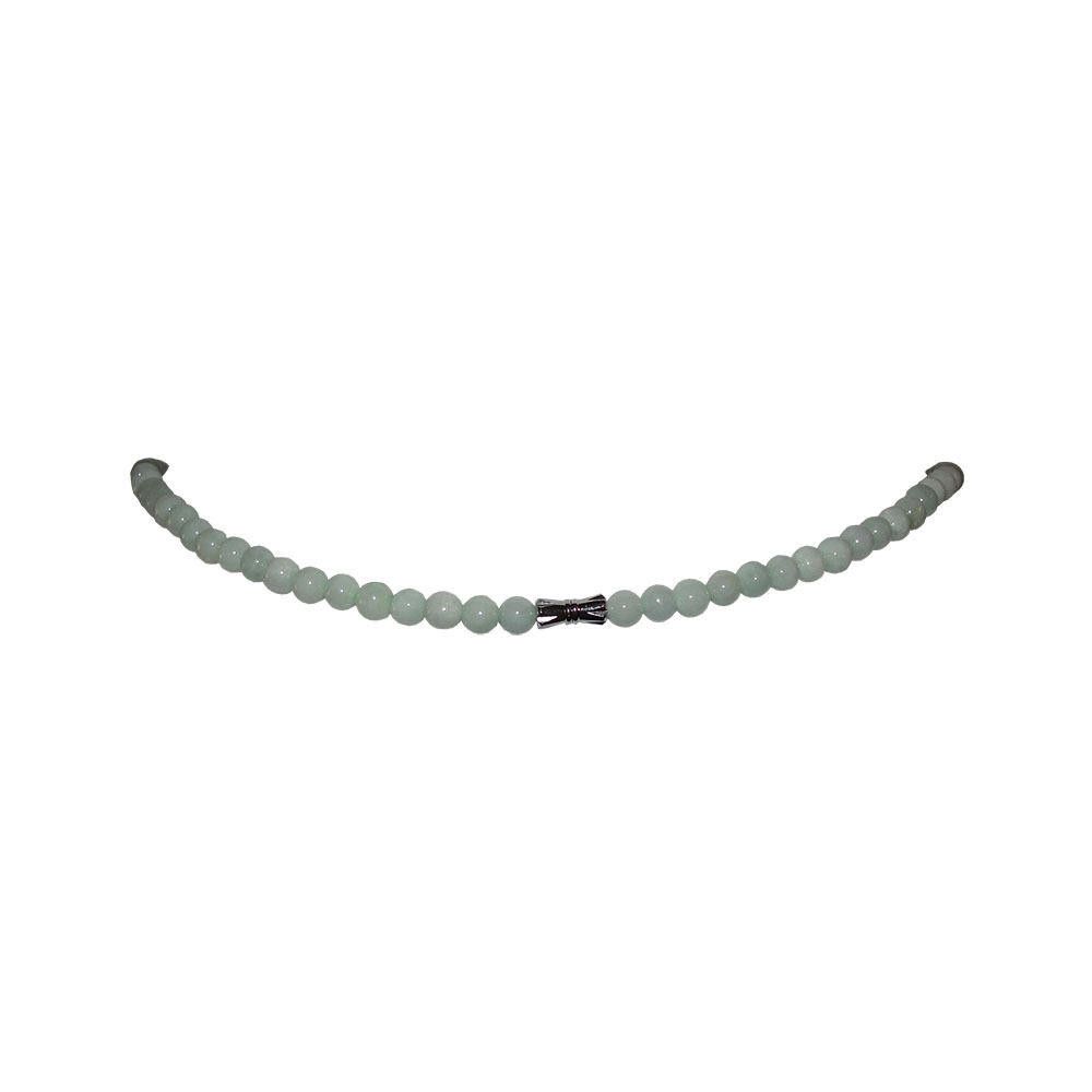 Handmade Chinese Light Green Jadeite Jade Bead Necklace Size ONE SIZE - 3 Thumbnail
