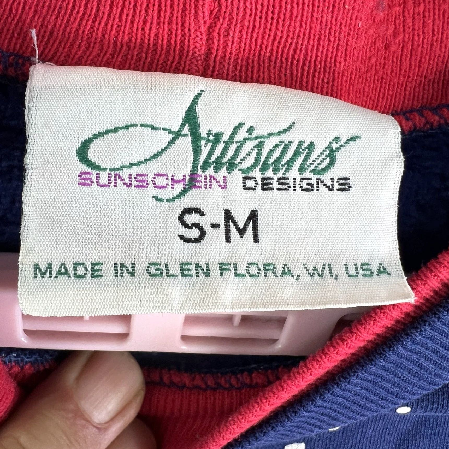 Vintage VINTAGE Artisans Sweatshirt Womens Size S-M Winter Cardinal Blue Made USA WI Size M / US 6-8 / IT 42-44 - 6 Thumbnail