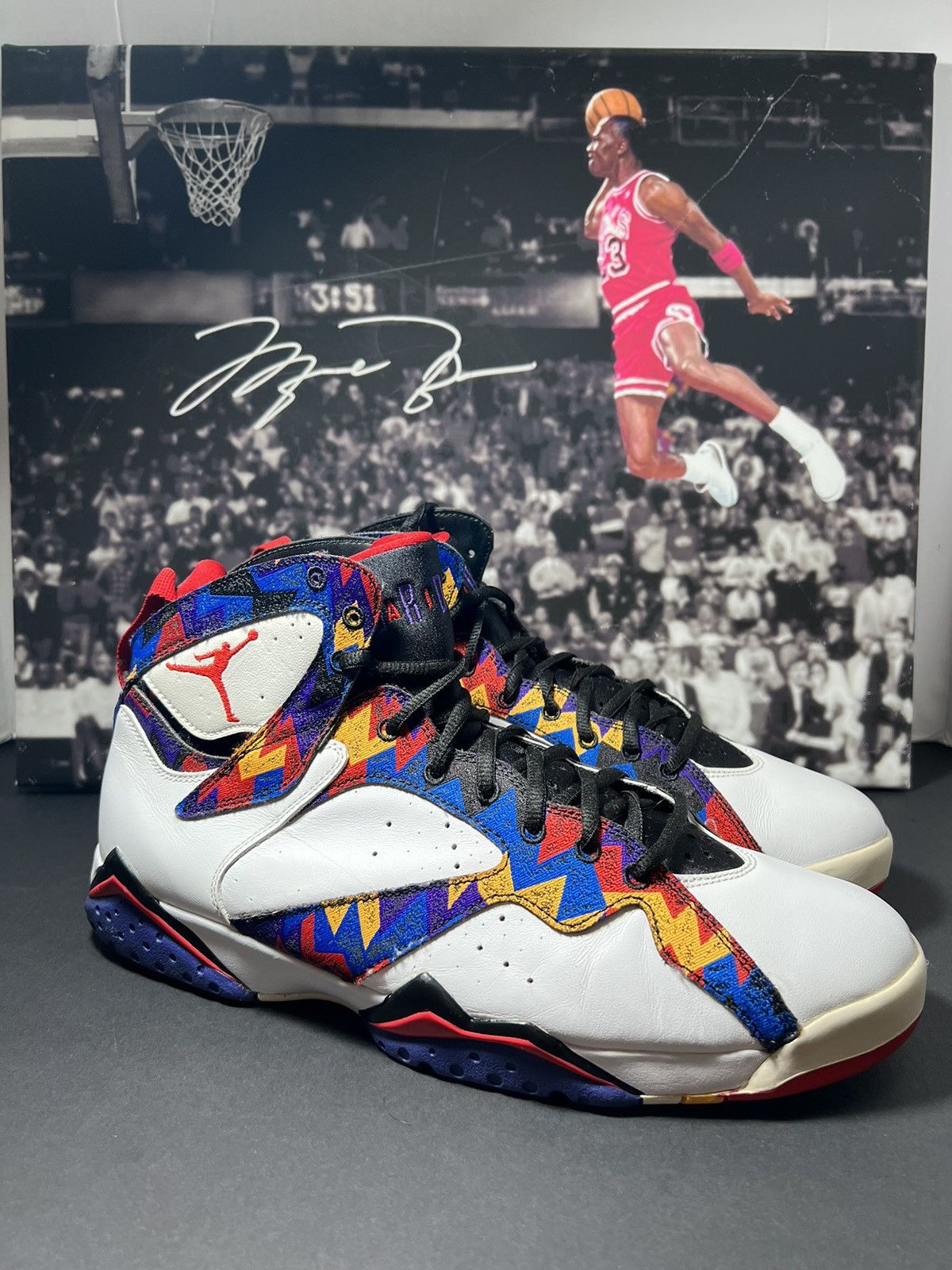Japanese Brand Nike Streetwear Rare Air Jordan 7 Retro 2015 Sweater SZ 12 304775 142 Grailed