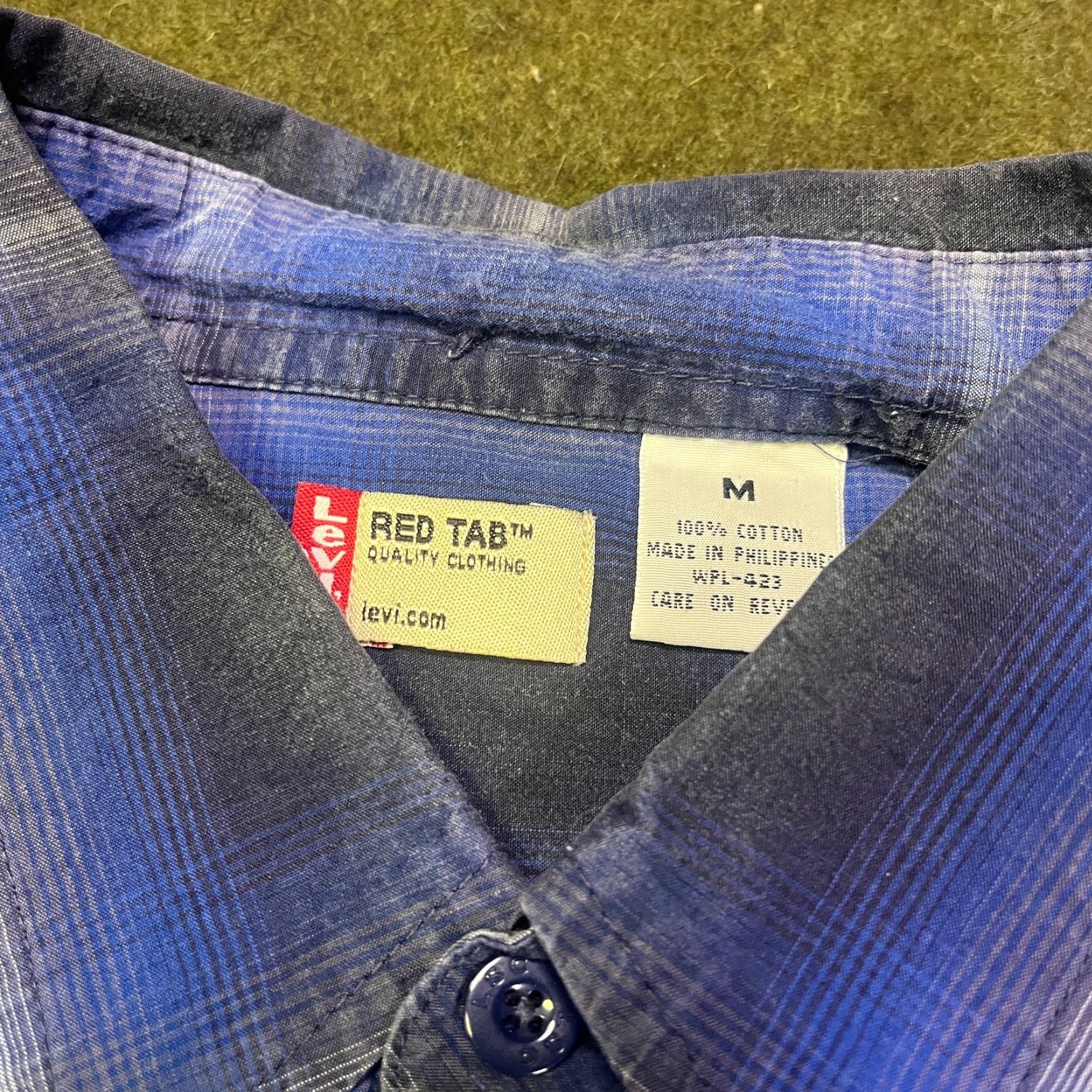 Levi's Levi's Shirt Mens Medium Blue Plaid Button-Up Cotton Casual Classic Size US M / EU 48-50 / 2 - 7 Thumbnail