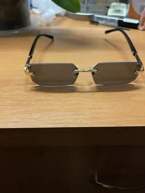 Electric Visual Black Lens Rimless Square Sunglasses Size ONE SIZE - 3 Thumbnail