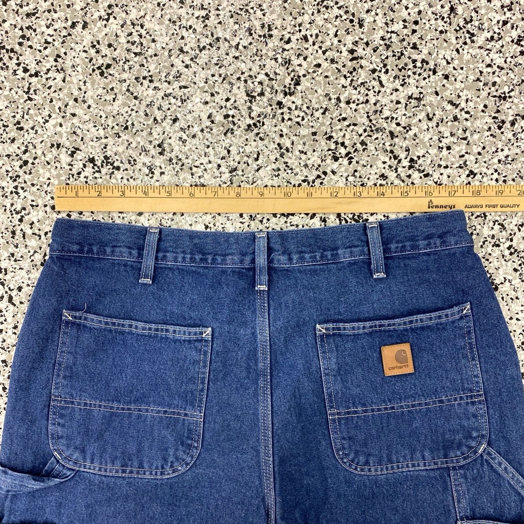 Carhartt VINTAGE Carhartt Carpenter Work Jeans 34 Men's Denim Blue 5-Pocket Regular Straight Relaxed Cotton Zip 34x29.5 29.5 Inseam Size US 34 / EU 50 - 3 Thumbnail
