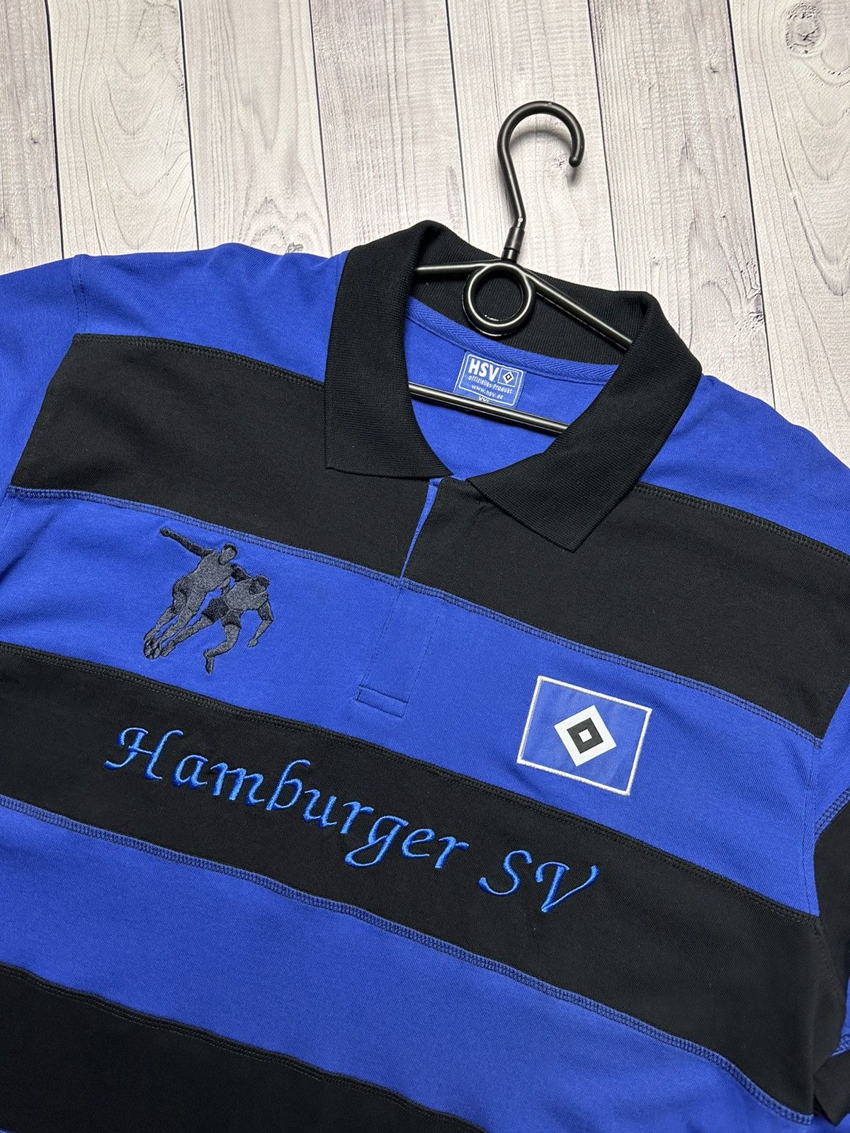 Vintage Vintage soccer Hamburg SV rugby jersey long sleeve striped Size US XXL / EU 58 / 5 - 3 Thumbnail