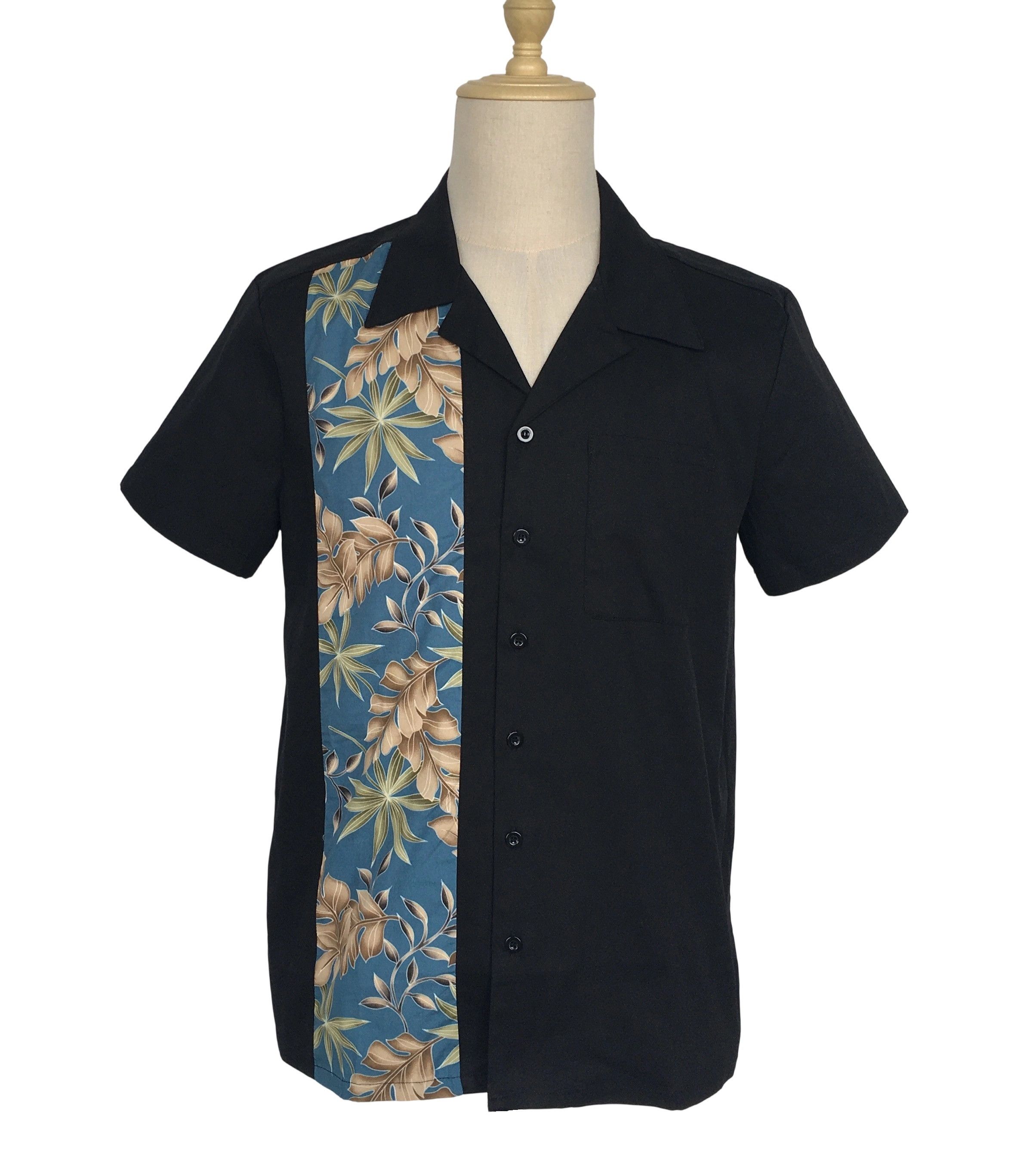 Other Two-tone Retro Casual Men Shirts Cotton Leaves Panel Size US XXL / EU 58 / 5 - 1 Thumbnail