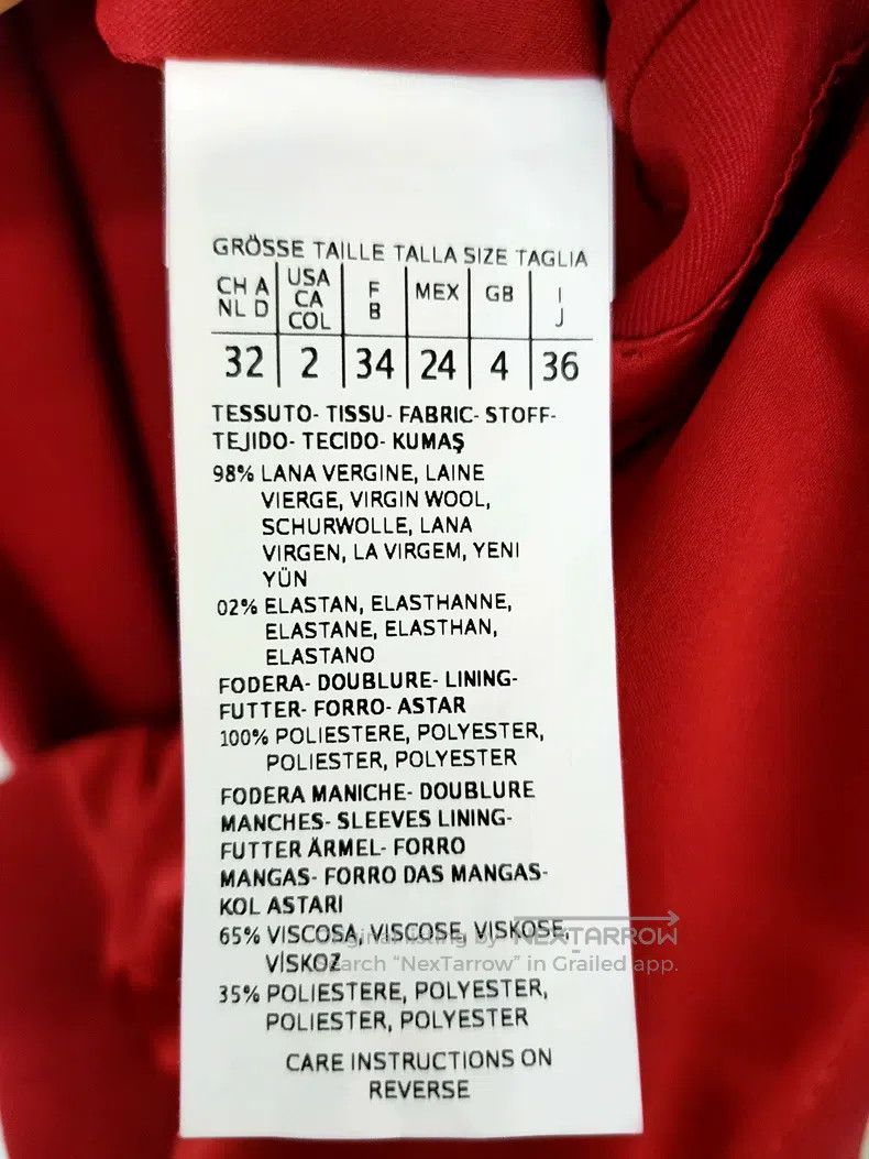 Max Mara Max Mara Red Suit Jacket Size 4XL / US 24-26 - 4 Thumbnail
