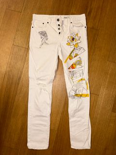 Hand Painted LV Jeans