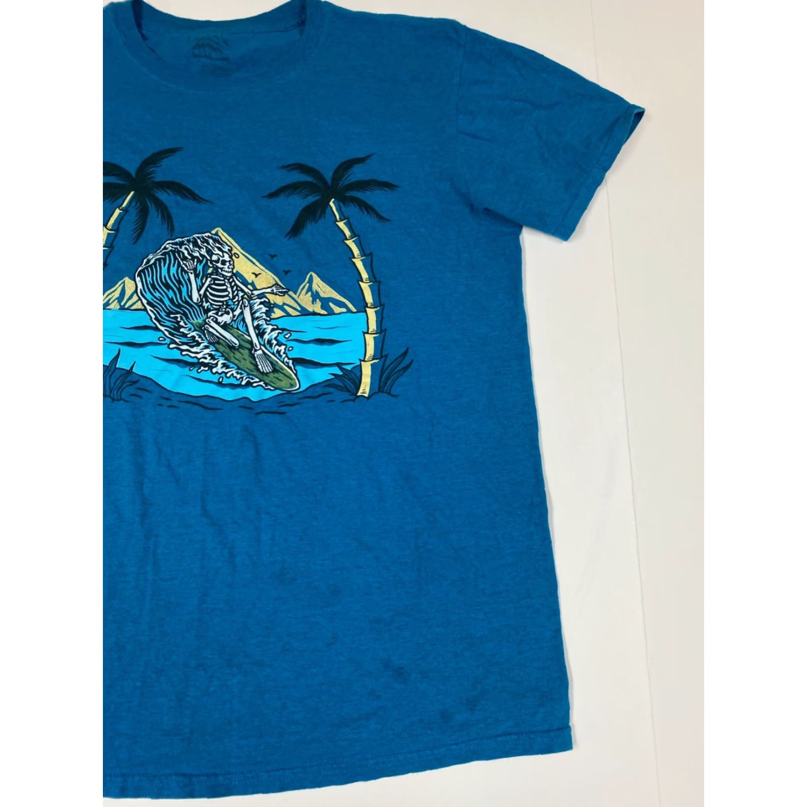 MOTHER VINTAGE Call Your Mother Mens Shirt Large Blue Graphic Logo Crew Neck Short Sleeve Hip Hop 90s T-Shirt Size US L / EU 52-54 / 3 - 2 Thumbnail
