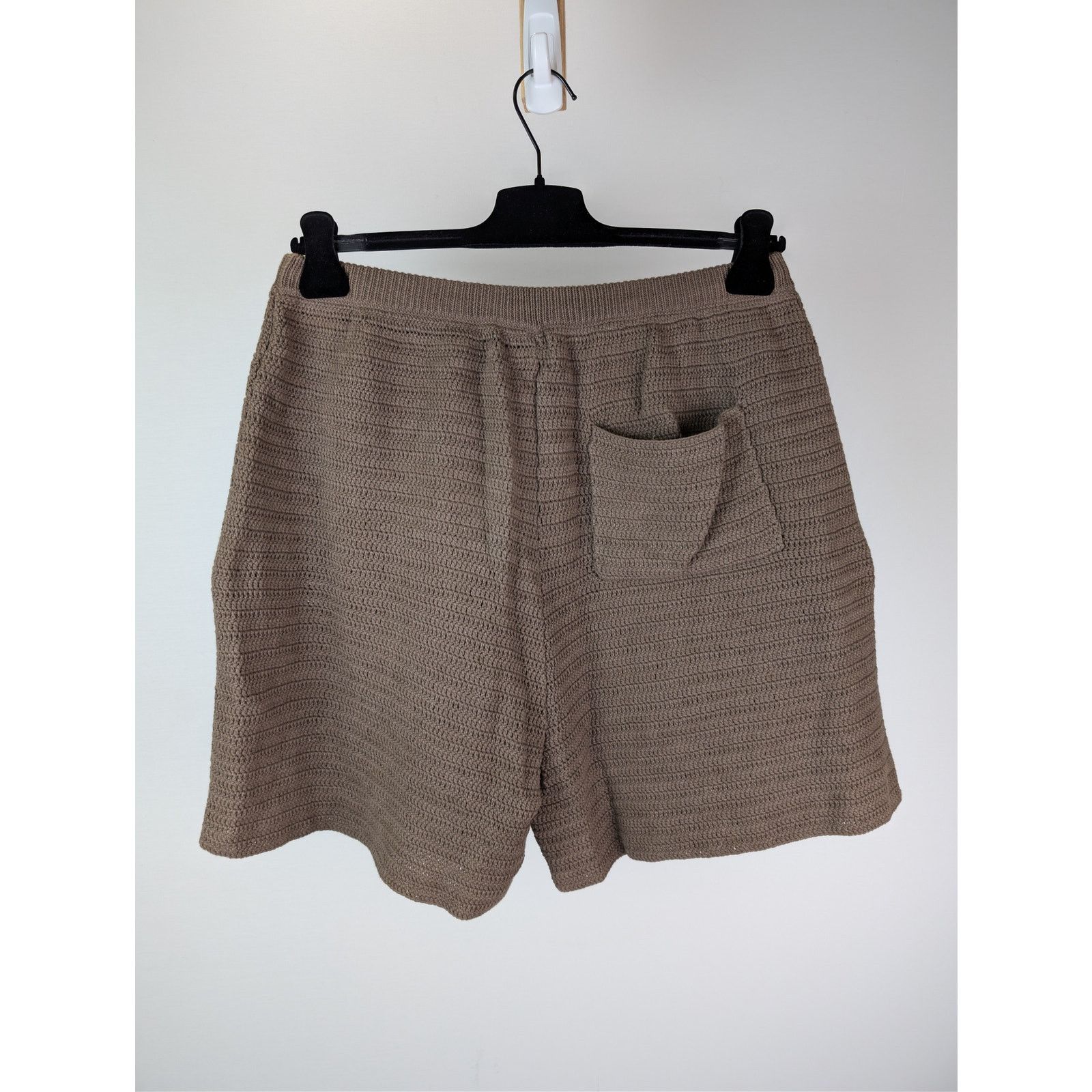 Nanushka o1rshd1 CC20 Caden Crochet-Knit Shorts in Brown Size US 32 / EU 48 - 10 Thumbnail