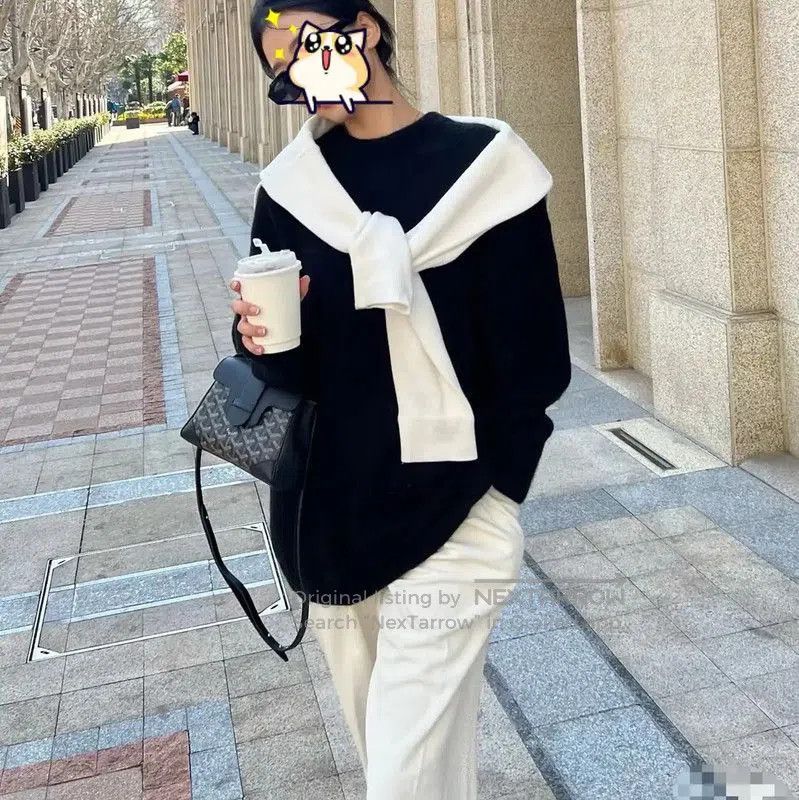 Max Mara MaxMara Black Cashmere Long Sleeve Sweater . Size M / US 6-8 / IT 42-44 - 5 Thumbnail