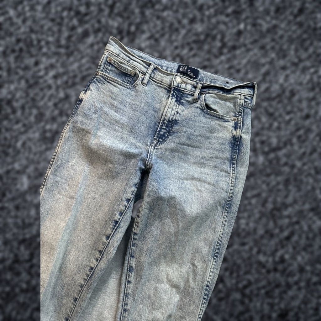 Gap Gap Jeans Womens 8/29 Light Blue High Rise Slim Stretch Denim Vintage 5-Pocket Zipper Fly 30W Inseam 26 Zip Size 30" / US 8 / IT 44 - 1 Thumbnail