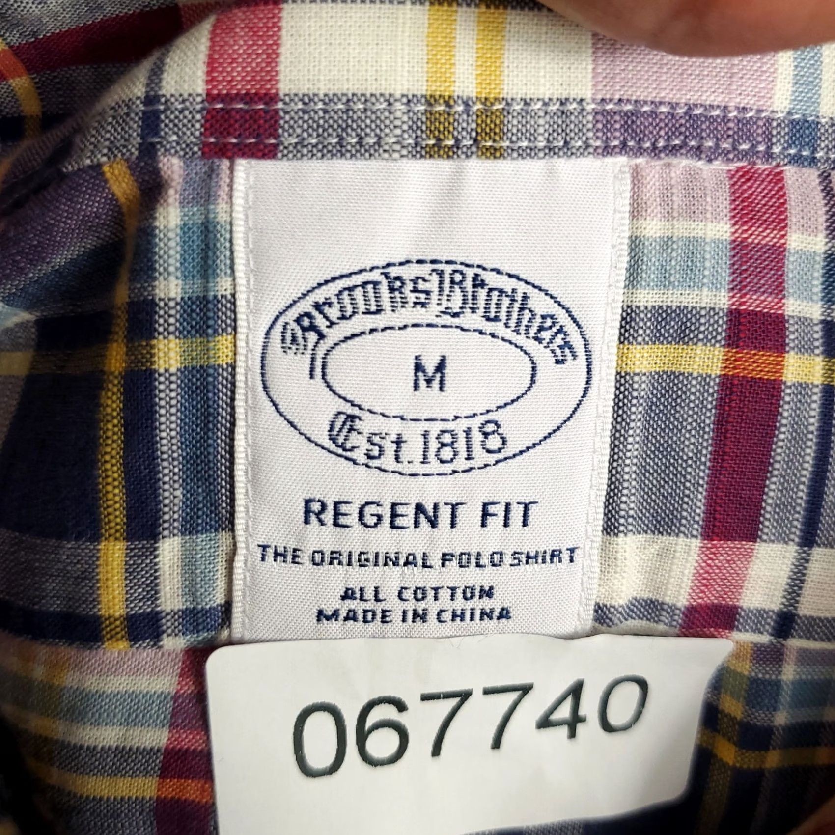 Brooks Brothers Brooks Brothers Shirt Mens Medium Pink Blue Plaid Regent Button Up Short Sleeve Size US M / EU 48-50 / 2 - 6 Thumbnail