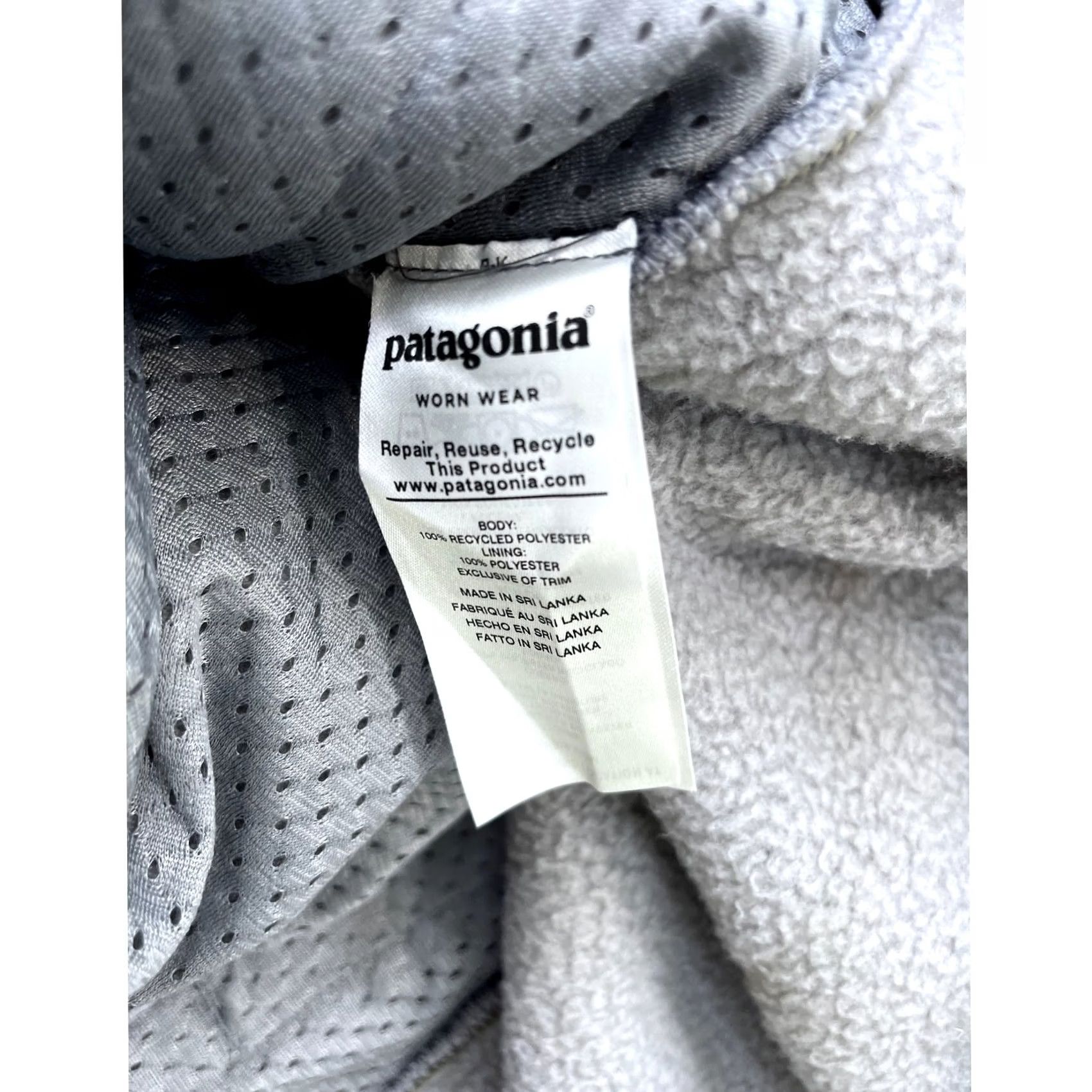 Patagonia Patagonia Retro Pile Fleece Hoody Jacket Womens S Feather Gray Size S / US 4 / IT 40 - 6 Thumbnail