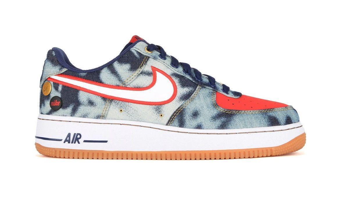 Nike × Supreme Acid Wash Denim Air Force One Pack Size US 9 / EU 42 - 5 Thumbnail