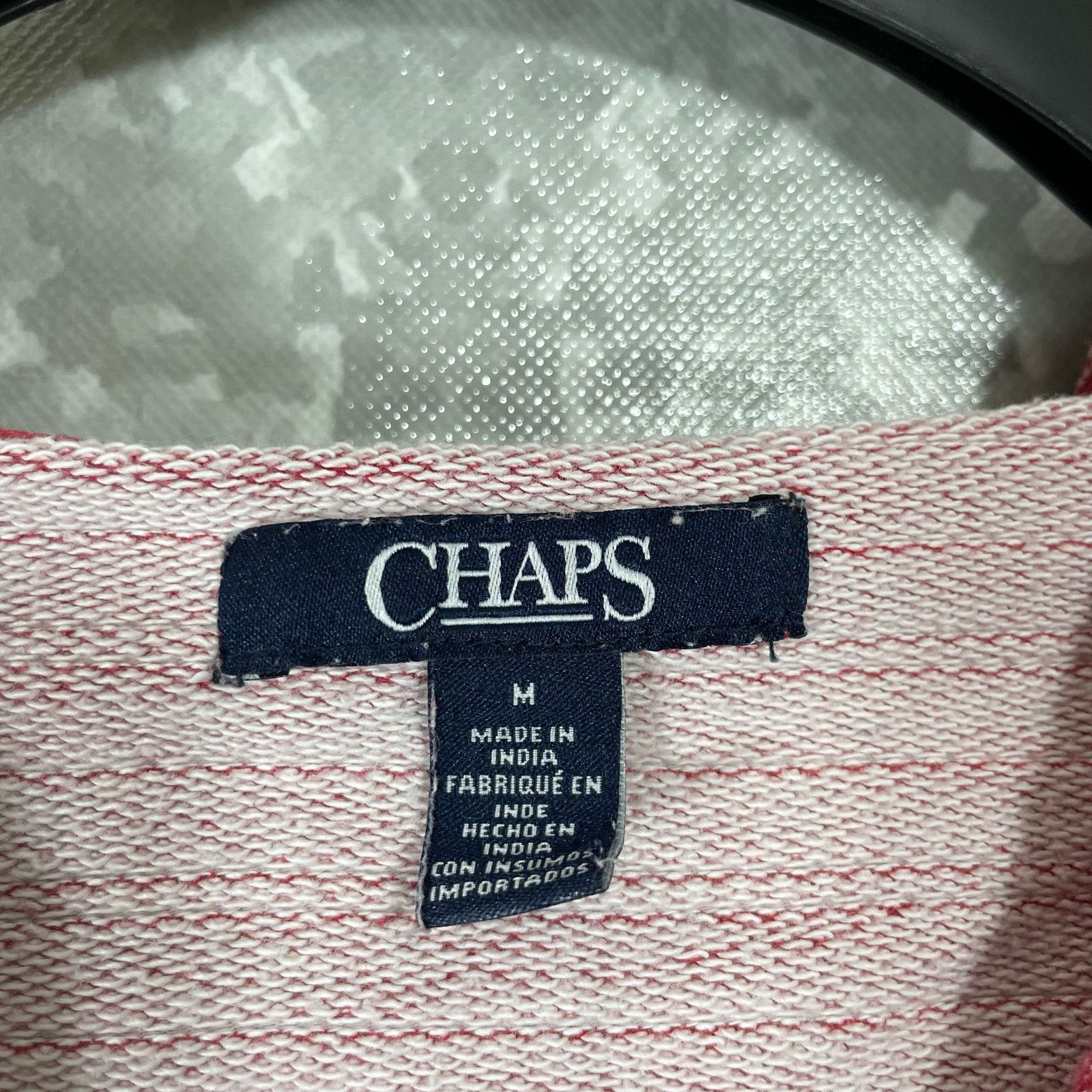 Chaps Chaps Red Striped Poncho Style Hoodie Pullover - Size Medium Size M / US 6-8 / IT 42-44 - 4 Thumbnail