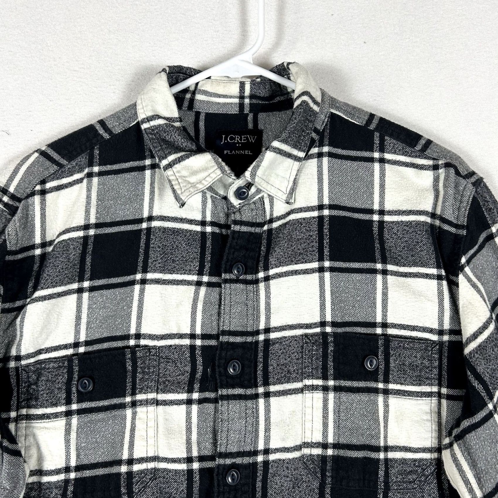 J.Crew J.Crew Mens Long Sleeve Flannel Shirt Gray Plaid Button Up Casual Preppy N/A Size US L / EU 52-54 / 3 - 2 Thumbnail