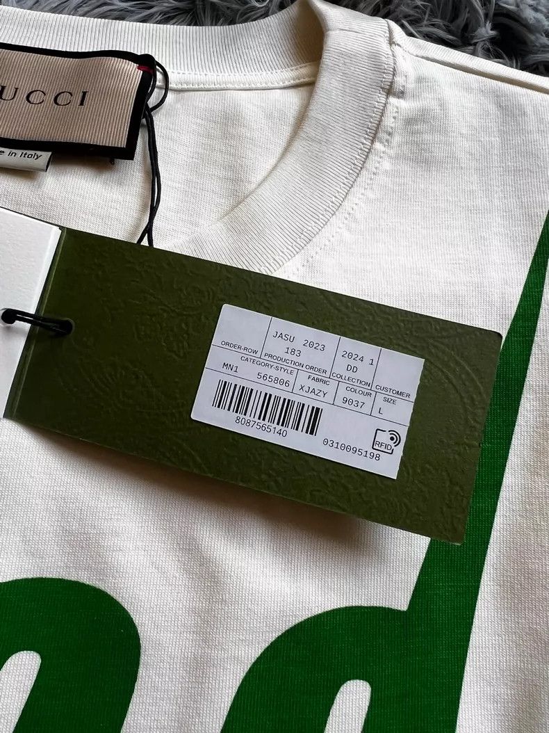 Gucci Gucci Lightning logo printed T-shirt 2504-Nextarrow Size US L / EU 52-54 / 3 - 4 Thumbnail
