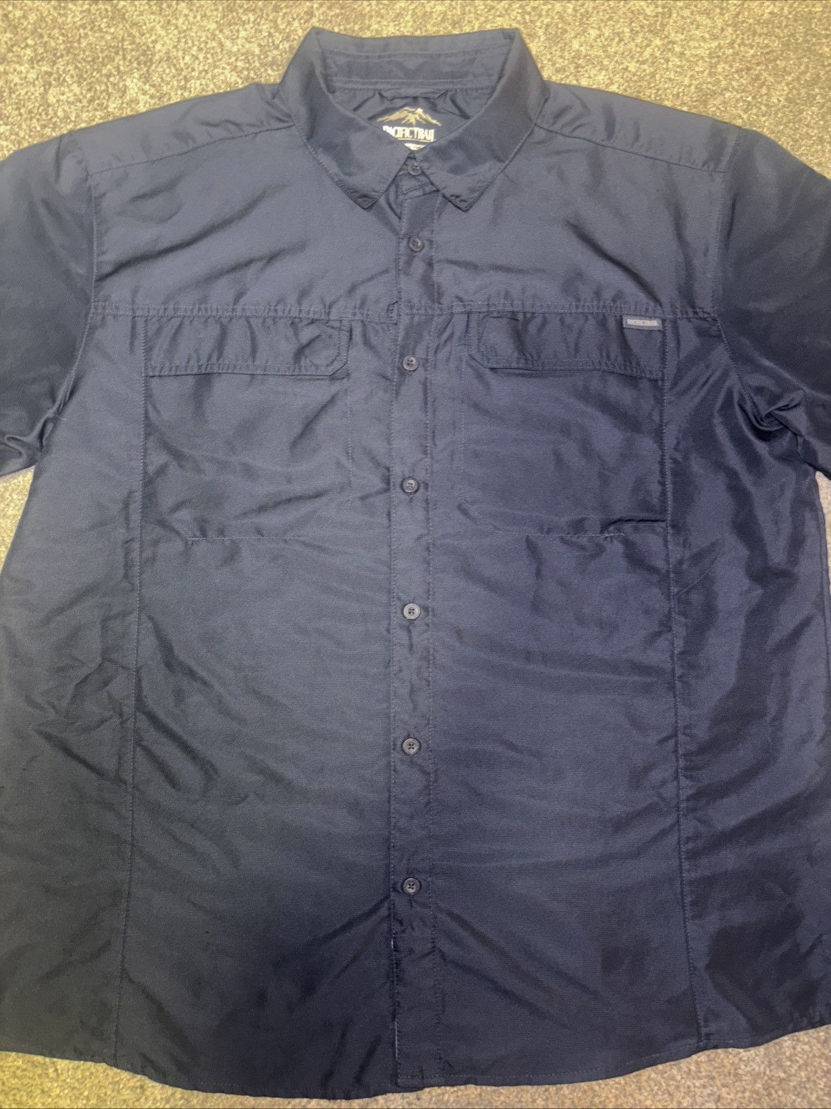 Pacific Trail Pacific Trail Men's Navy Blue Short Sleeve Shirt Size XL Size US XL / EU 56 / 4 - 4 Thumbnail