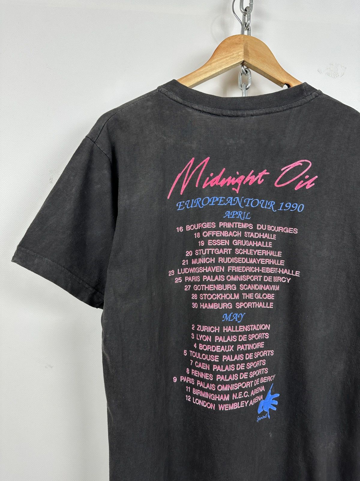 Band Tees 1990 Vintage Midnight Oil Blue Sky Mining Tour Shirt Size US M / EU 48-50 / 2 - 12 Thumbnail