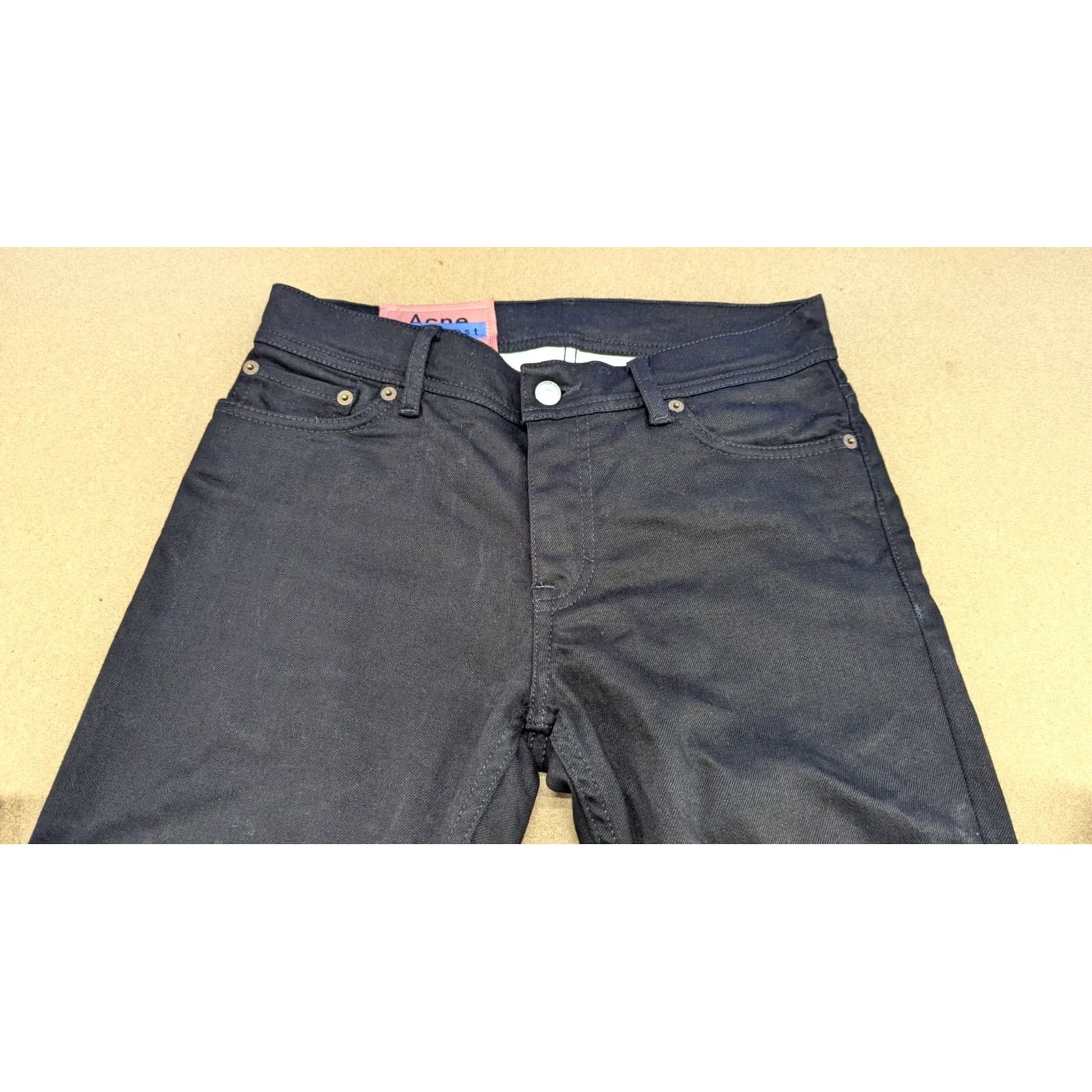 Acne Studios Acne Studios North Stay Womens Jeans W29 L29 Denim Straight Mid Rise Black Size 24" / US 00 / IT 34 - 5 Thumbnail
