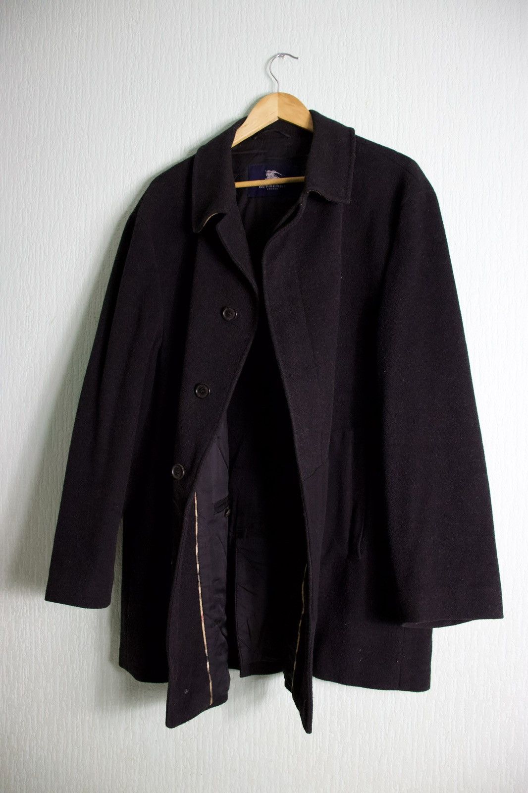 Burberry Burberry London 1998 Vintage Overcoat Wool & Cashmere Blend Size US XL / EU 56 / 4 - 7 Thumbnail