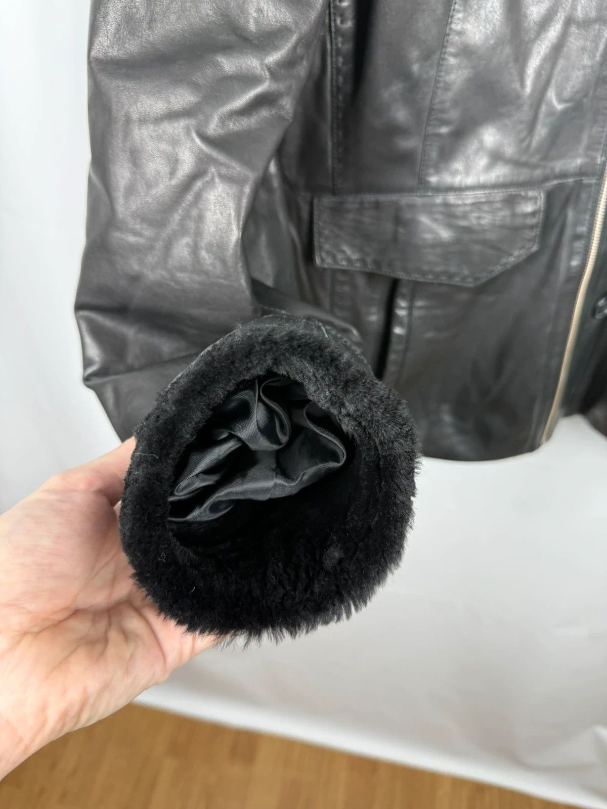 Other Marco Bossi Milano Genuine Leather Shearling Jacket size L Size US L / EU 52-54 / 3 - 4 Thumbnail