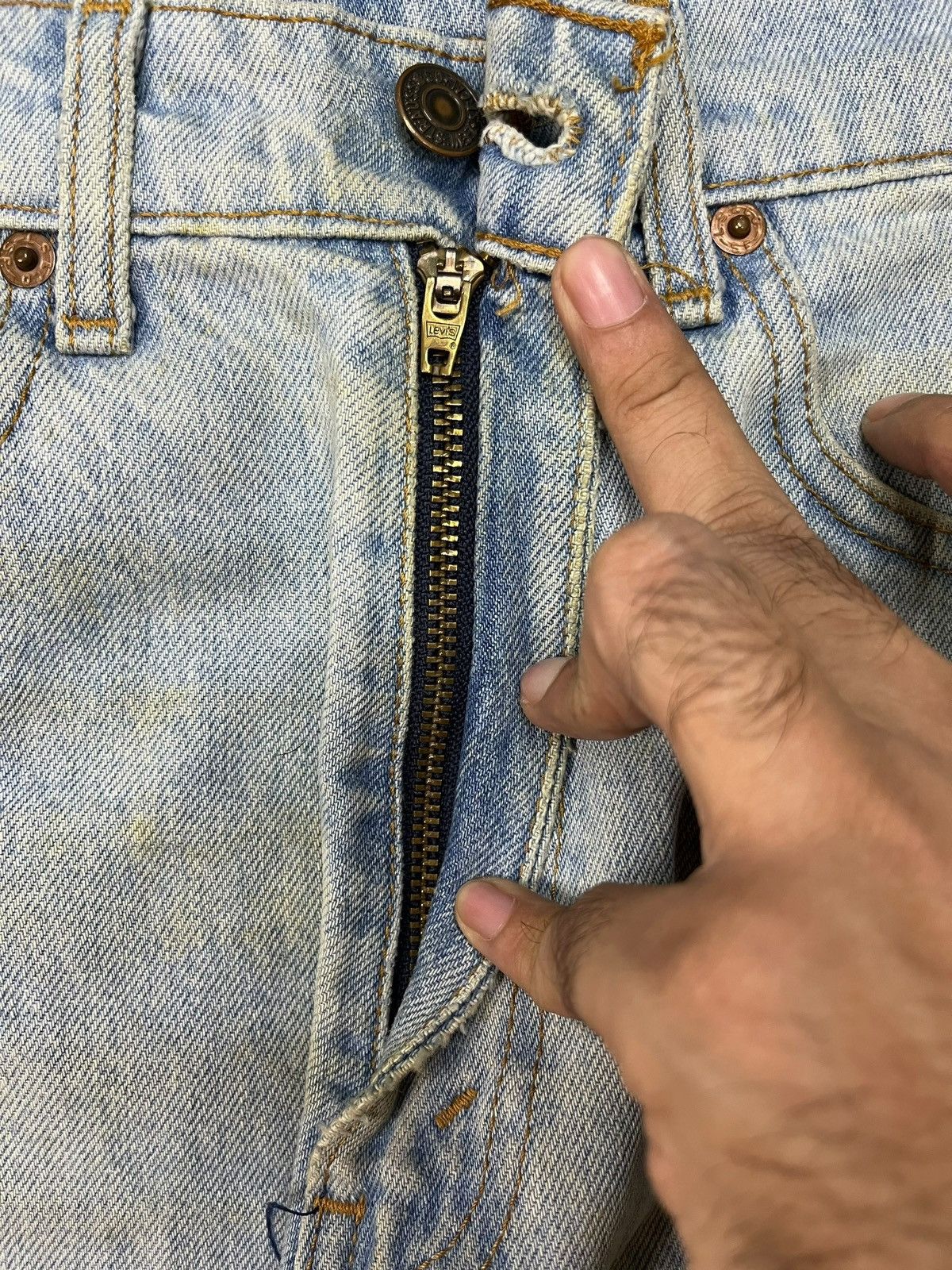 Levi's × Levi's Vintage Clothing Vintage 90s Levis 515 Mud Wash Distressed Loose Jeans Size US 29 - 3 Thumbnail