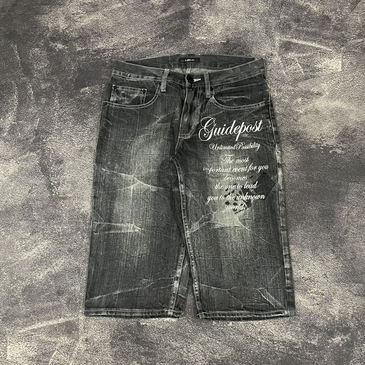 If Six Was Nine × Japanese Brand × Le Grande Bleu (L.G.B.) 00's Doublefocus short jeans Size US 31 - 1 Thumbnail
